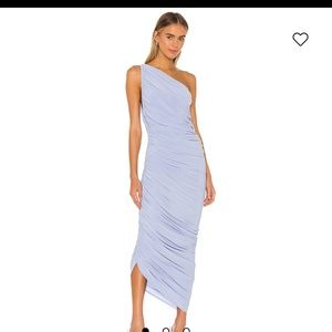 Norma Kamali Diana Gown Celestial Blue